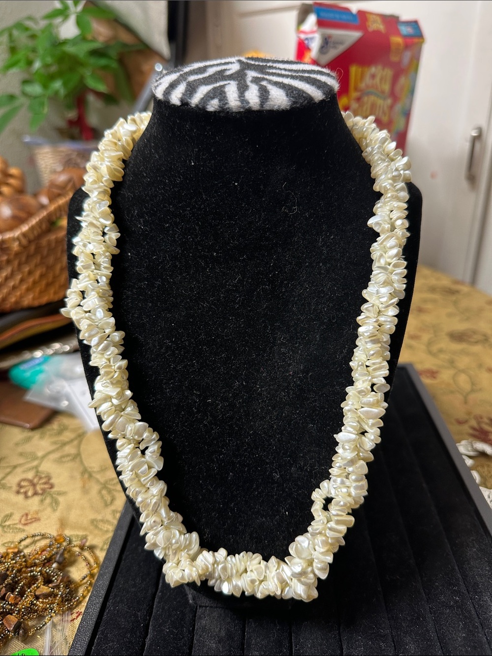 Cultured White Pearl Chip Necklace - Elegant Women’s Jewelry